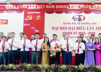 Đảng bộ xã Nghĩa Lâm tổ chức Đại hội đại biểu lần thứ nhất, nhiệm kỳ 2025 - 2030
